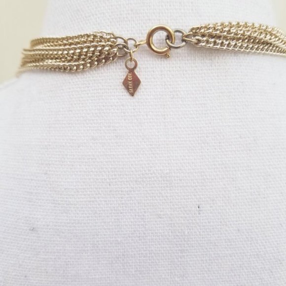 Sarah Coventry Tassel Necklace Gold Tone Tagged - Picture 2 of 8